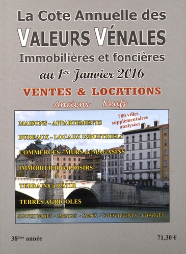 Albert Callon - Valeurs vénales au 1er janvier 2016.