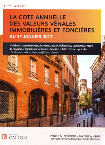 Albert Callon - Valeurs vénales au 1er janvier 2017.