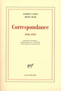 Tlchargement de livres Epub Correspondance  - 1946-1959 9782070783311 par Albert Camus, Ren Char