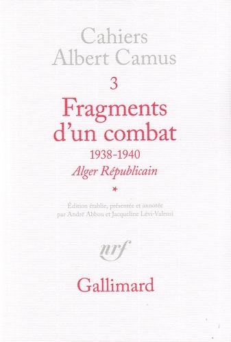 Fragments d'un combat (1938-1940)