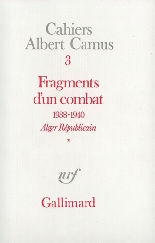 Fragments d'un combat (1938-1940)