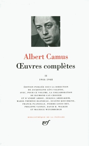 Oeuvres complètes. Tome 2, 1944-1948