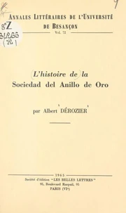 L'histoire de la Sociedad del Anillo de Oro pendant le triennat constitutionnel 1820-1823