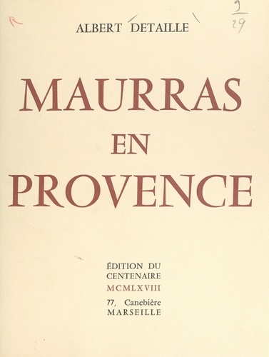 Maurras en Provence