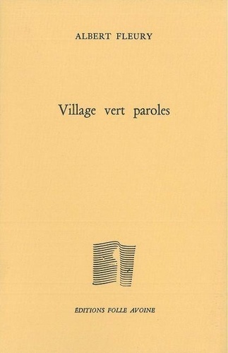 Albert Fleury - Village vert paroles.
