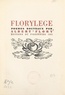 Albert Flory - Florylège - Poèmes nouveaux.