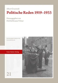 Politische Reden 1919–1933