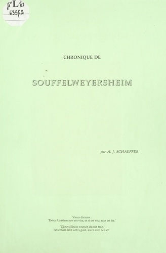 Chronique de Souffelweyersheim