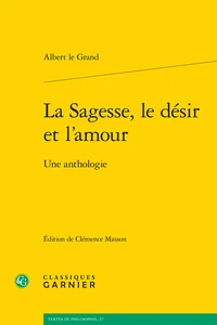 La Sagesse, le désir et l'amour