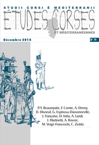 Etudes corses N° 79, décembre 2014