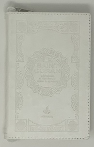  Albouraq - Le Saint Coran - Essai de traduction en langue française du sens de ses versets. Pochette, couverture blanche.