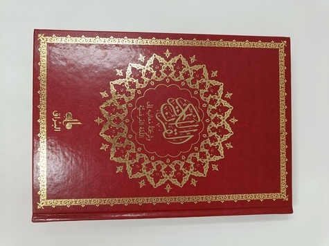Saint Coran. Avec pages arc-en-ciel couverture daim bord
