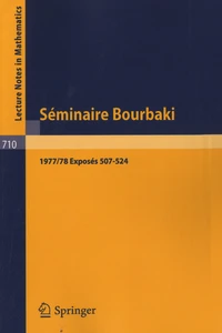 Séminaire Bourbaki