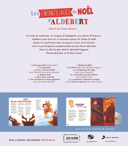 Les enfantillages de Noël d'Aldebert  avec 1 CD audio