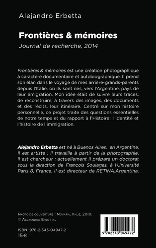 Frontières & mémoires. Journal de recherche, 2014