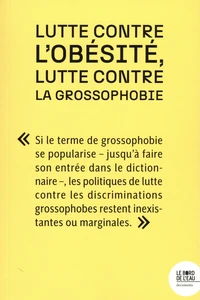 Lutte contre l'obésité, lutte contre la grossophobie