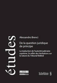 De la question juridique de principe