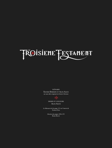 Le Troisième Testament Intégrale