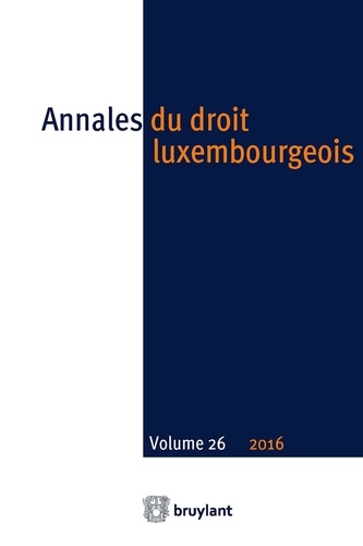 Annales du droit luxembourgeois N° 26/2016