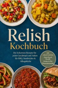Relish Kochbuch: Die leckersten Rezepte für jeden Geschmack und Anlass – für BBQ, Sandwiches & Alltagsküche – inkl. Laken & Gewürzen, Chow-Chow & Piccalilli, Gemüse & Obst, Wassermelonenrinde