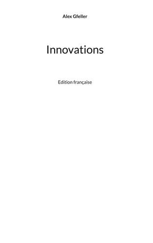 Innovations. Edition française