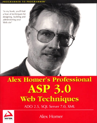 Alex Homer - Alex Homer'S Professional Asp 3.0 Web Techniques.