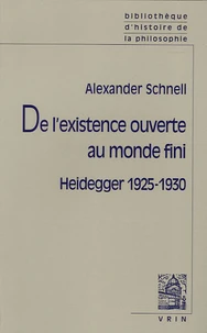 De l'existence ouverte au monde fini