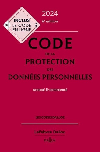 Code de la protection des données personnelles  Edition 2024