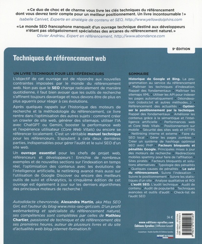 Techniques de référencement web. Audit et suivi SEO 5e édition