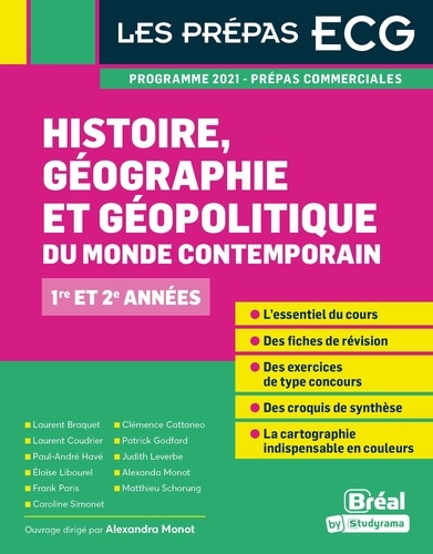 Histoire, géographie, géopolitique du monde contemporain 1re et 2e années