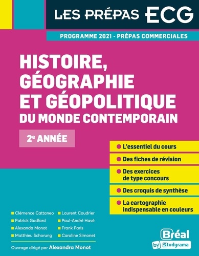 Histoire, géographie, géopolitique du monde contemporain 2e année  Edition 2021-2022
