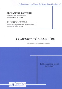 Alexandre Baetche et Christiane Föll - Comptabilité financière - Cas corrigés et rappels de cours, 3 volumes.