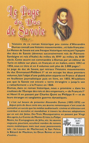 La Maison de Savoie Tome 1 Le page du duc de Savoie
