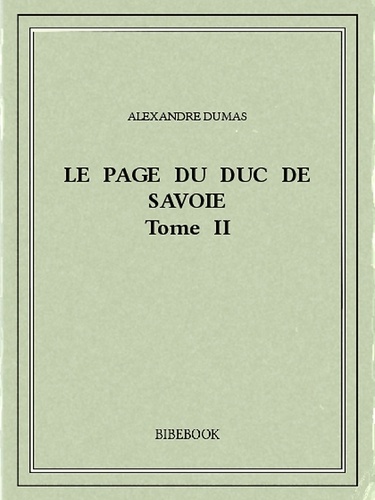 Le page du duc de Savoie II