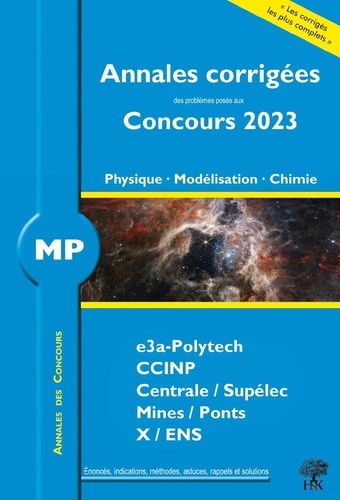 Physique - Modélisation - Chimie MP  Edition 2023