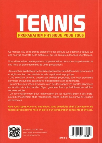 Tennis. Préparation physique pour tous. Du jeune joueur au tennisman professionnel