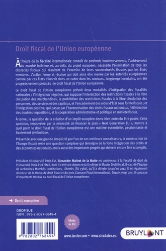 Droit fiscal de l'Union européenne 3e édition