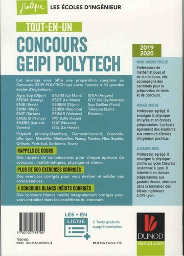 Concours GEIPI Polytech. Tout-en-un  Edition 2019-2020