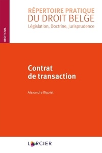 Alexandre Rigolet - Contrat de transaction.