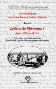 Correspondance Alexandre Vialatte - Henri Pourrat (1916-1959)