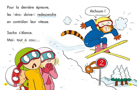 Les héros du CP  Panique au ski. Niveau 2