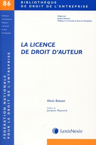 Alexis Boisson - La licence de droit d'auteur.