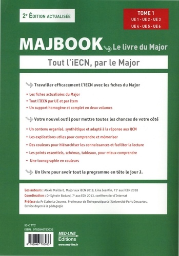 Le livre du Major MAJBOOK. Tout l'iECN, par le Major. Tome 1 : UE 1 - UE 2 - UE 3 - UE 4 - UE 5 - UE 6 2e édition actualisée