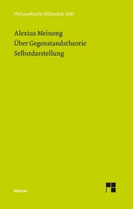 Uber Gegenstandstheorie Selbstdarstellung