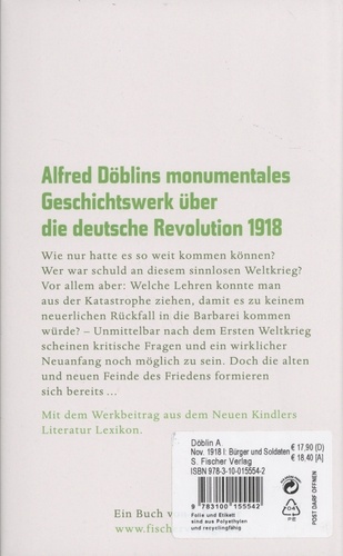 November 1918, Eine deutsche Revolution Tome 1 Bürger und Soldaten 1918