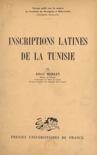 Inscriptions latines de la Tunisie