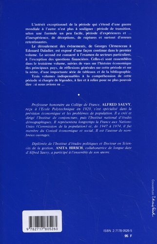 Histoire économique de la France entre les deux guerres. Volume 1