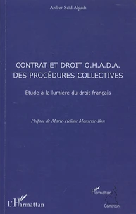 Contrat et droit OHADA des procédures collectives