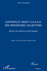 Contrat et droit OHADA des procédures collectives