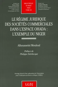 Le régime juridique des sociétés commerciales dans l'espace OHADA : l'exemple du Niger